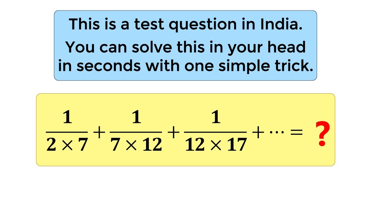 A mind-blowing formula you probably never learned