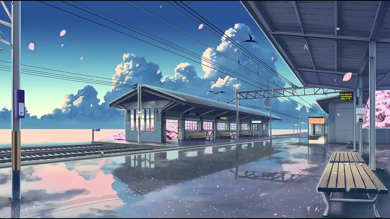 Sakura Rain on Teal Rails | Spring Lofi Mix