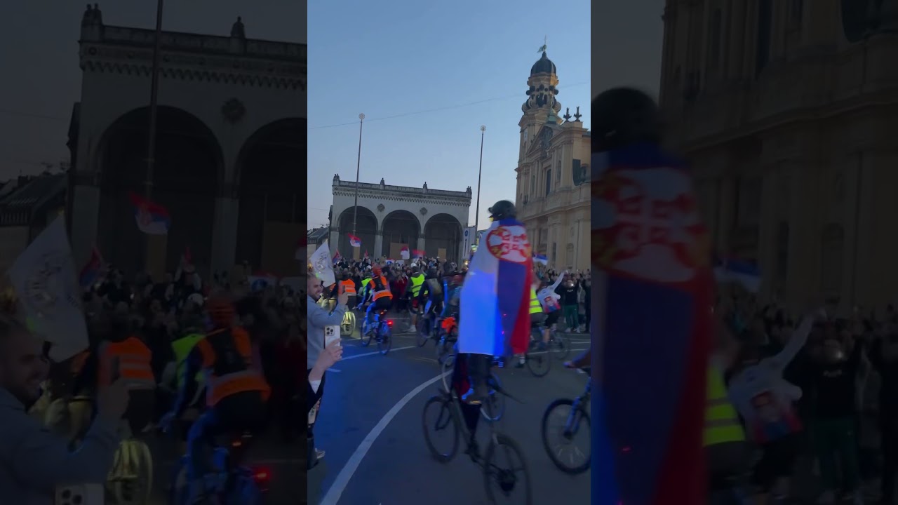 Docek studenata biciklista u Minhenu