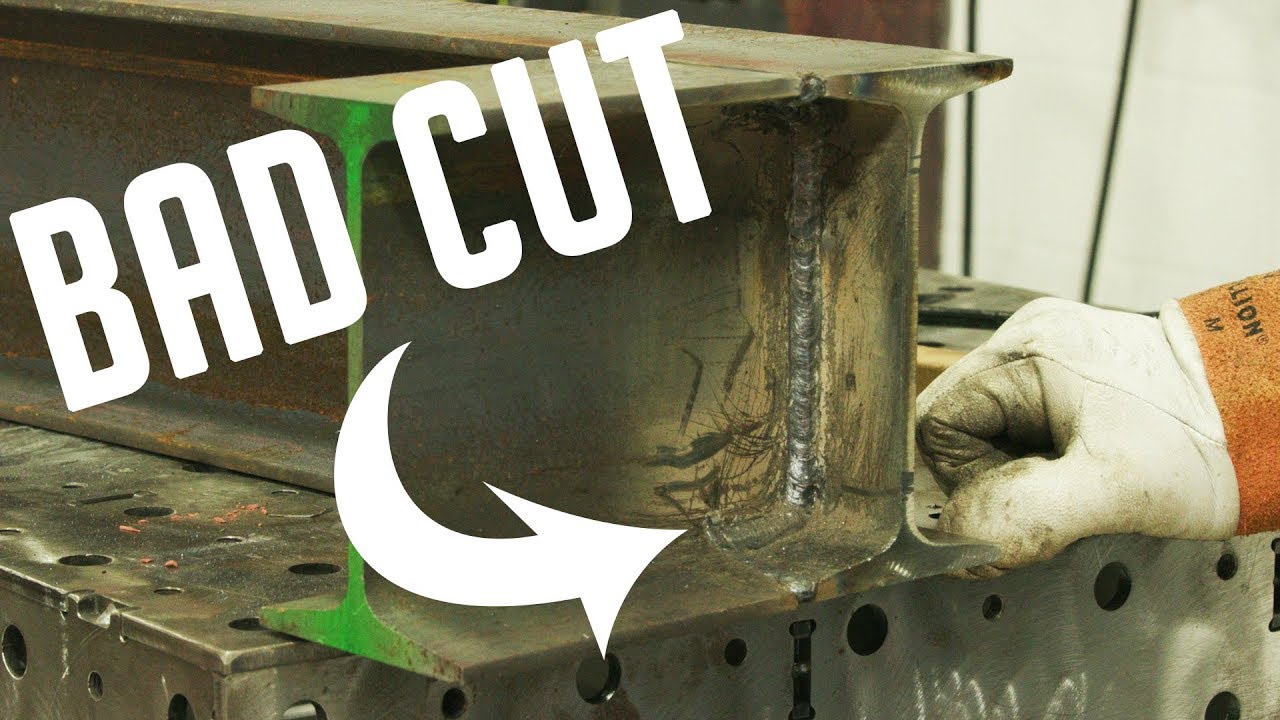 Welding our Incorrectly Cut I-Beam
