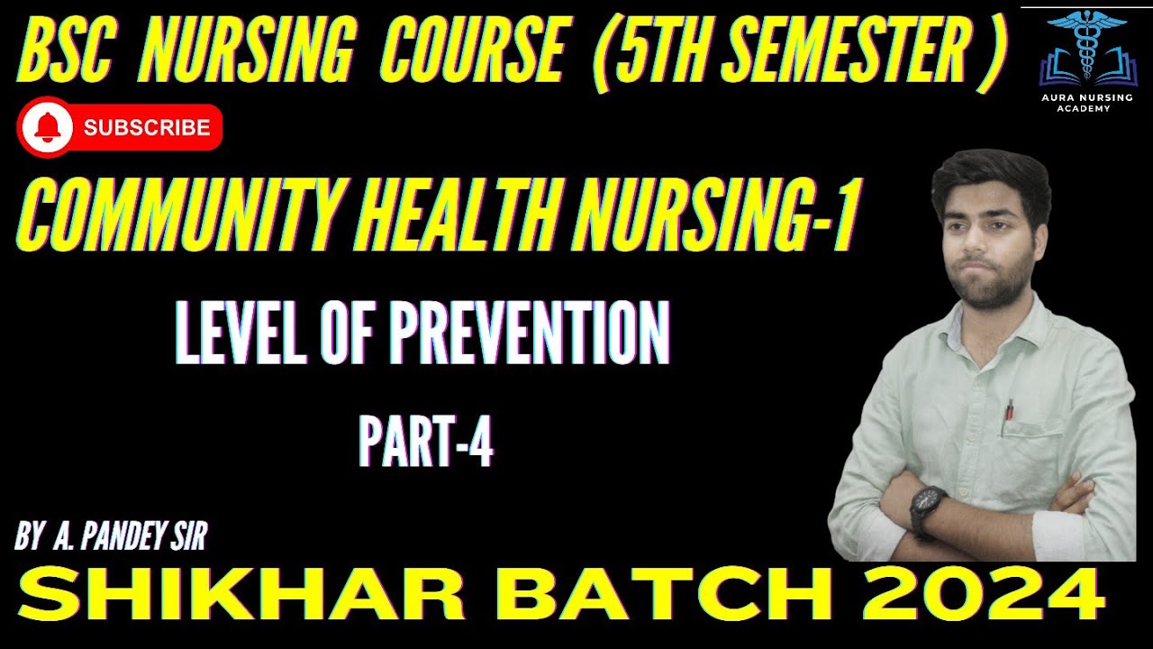 LEVEL OF PREVENTION| COMMUNITY HEALTH NURSING ||PART -4|SHIKHAR BATCH 2024 ||#bscnursing #nursing