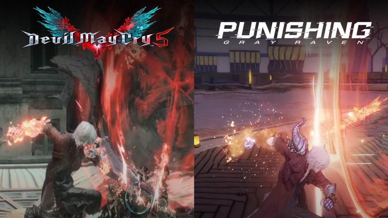 Dante Moveset Comparison | Punishing Gray Raven vs Devil May Cry 5