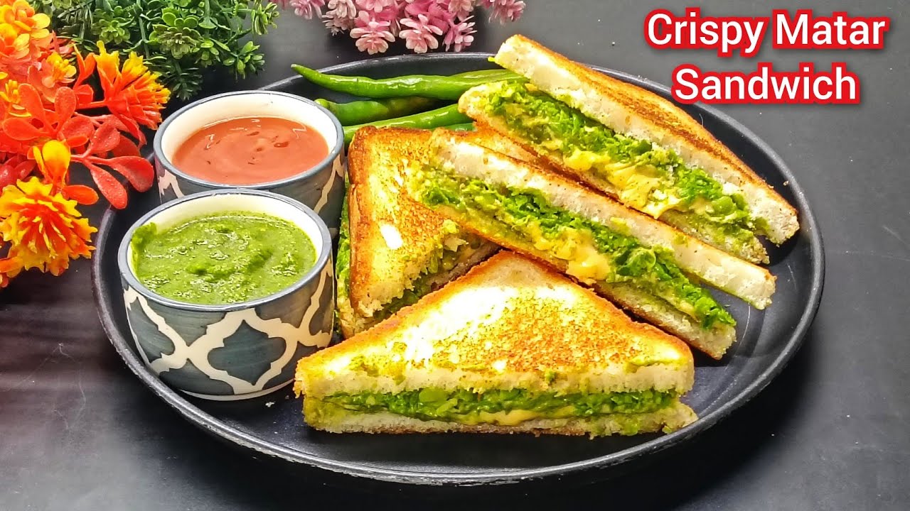 Spicy Matar Sandwich Recipe l ऐसा सैंडविच आपने बनाकर खाया है क्या ? Kids Recipe 