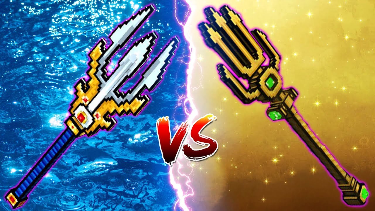 Pixel Gun - Poseidon Trident VS Mighty Trident