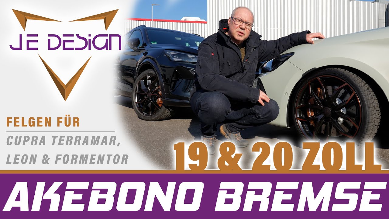 JE DESIGN Felgen passend f&uuml;r Cupra Formentor, Leon & Terramar mit Akebono Bremse - 19 und 20 Zoll