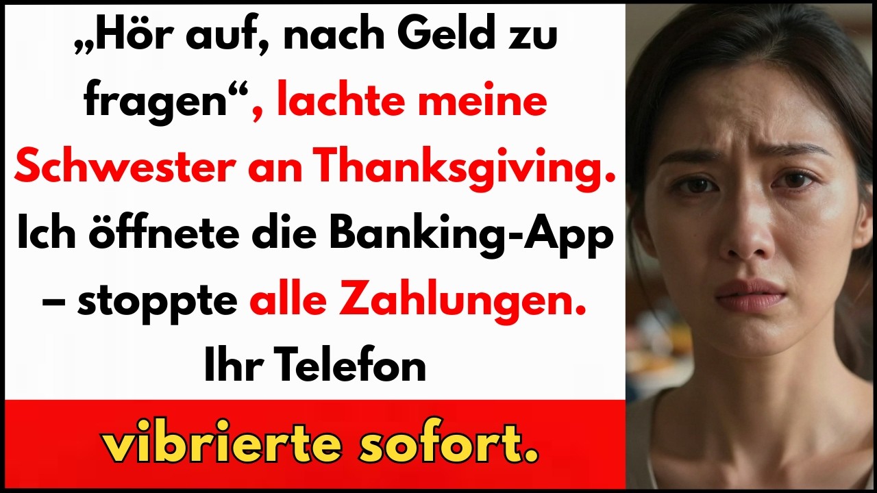 Was meine Schwester an Thanksgiving zu mir sagte, änderte alles