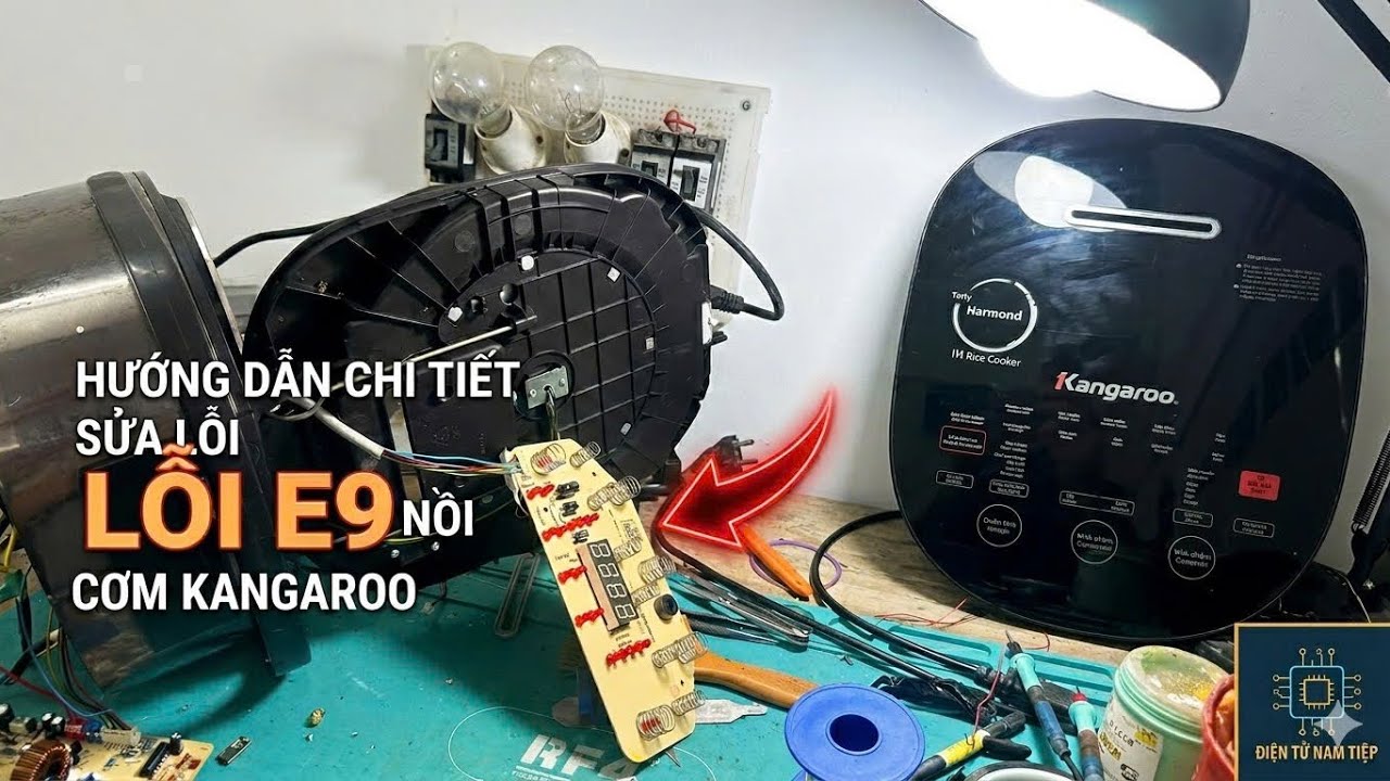 Nồi Cơm Điện Kangaroo KG599N Không Bấm Được, Báo E9 – Cách Khắc Phục Thành Công