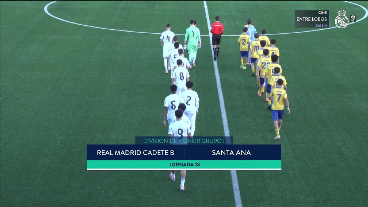 Real Madrid Cadete B - Santa Ana (J18 - División de Honor Cadete) - RMTV