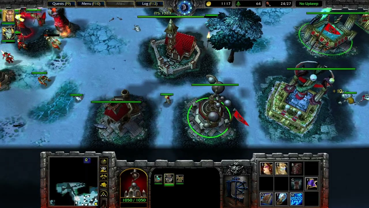 Warcraft 3 Custom Campaign - Rise of the lich king - Flight from Northrend - Chapter 1