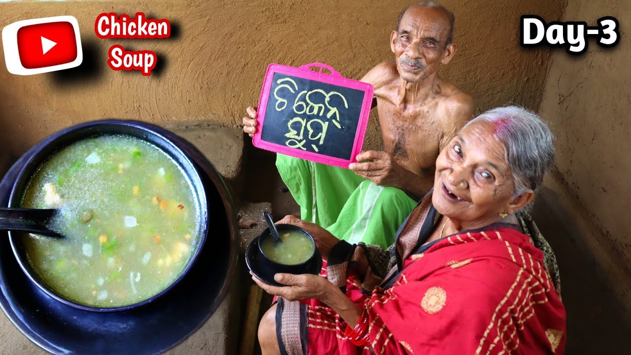 Grandpa Cooking Chicken Soup - 30Days Chicken Recipe Challenge | Ep 3 | Aja Kitchen