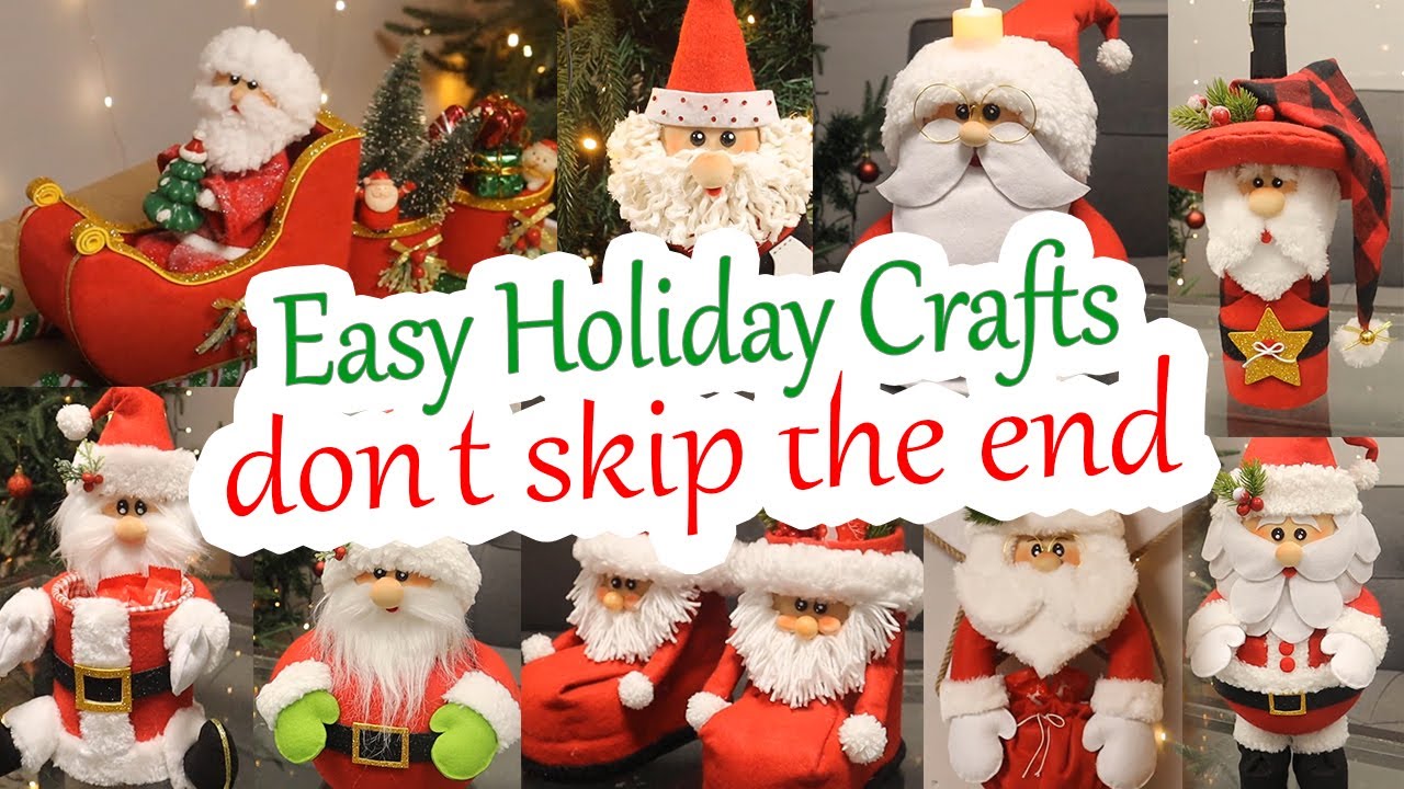 10 Easy DIY Santa Crafts for Festive Lovers– just follow along