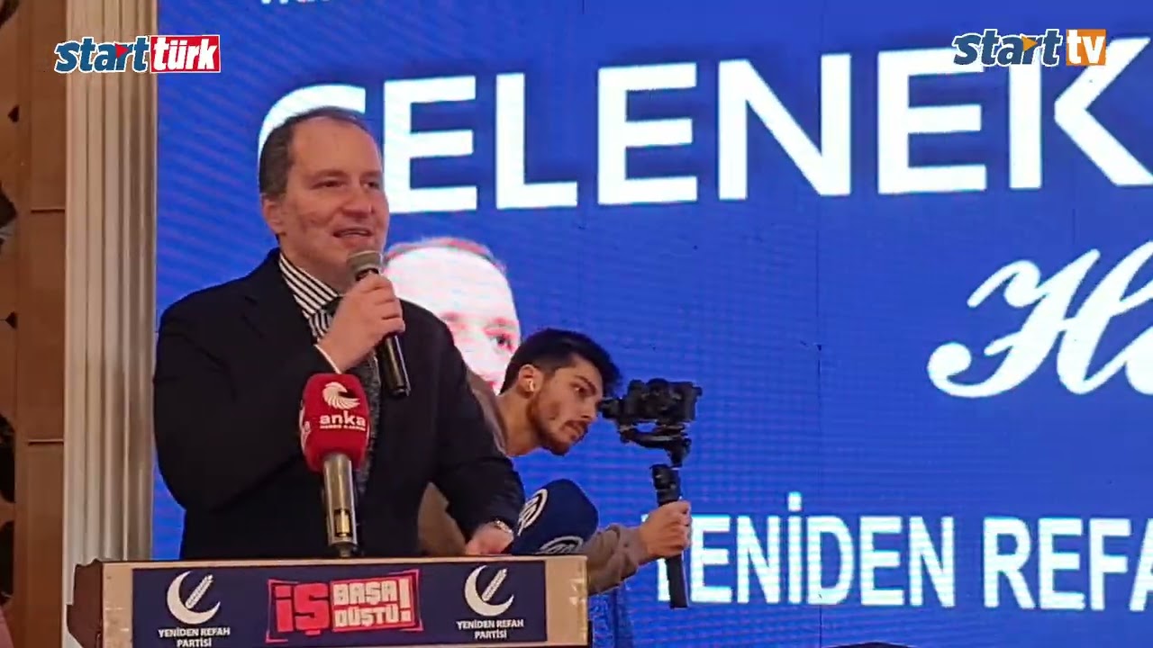 Erbakan, iktidarı eleştirdi. Fatih Erbakan, Halşs Kahriman, start türk, Esenyurt