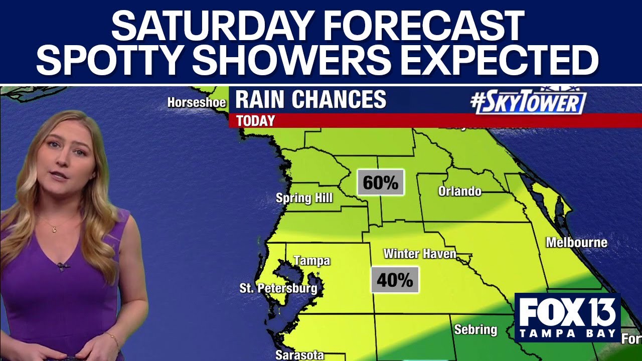 Tampa weather | Scattered showers on Saturday