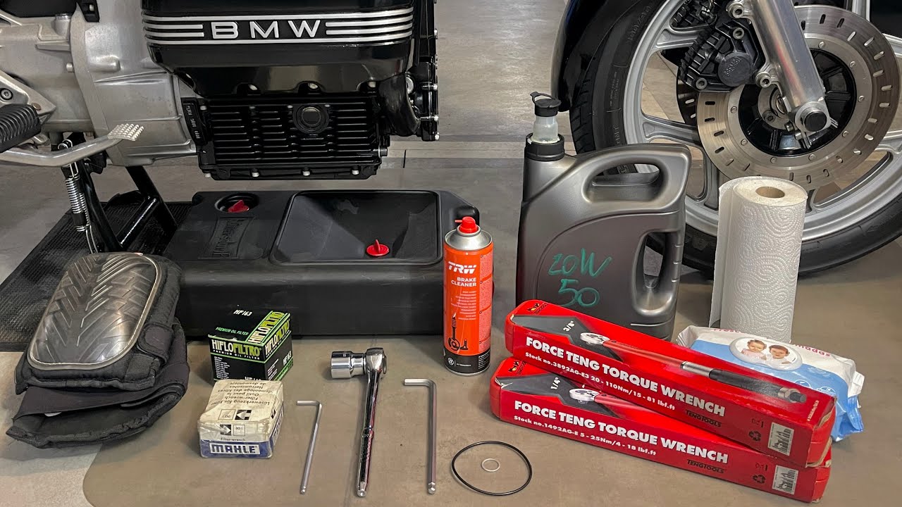 Cambiar Aceite Motor y Filtro de Aceite | Consejos | Detalles | Pares Apriete | BMW K75 K100