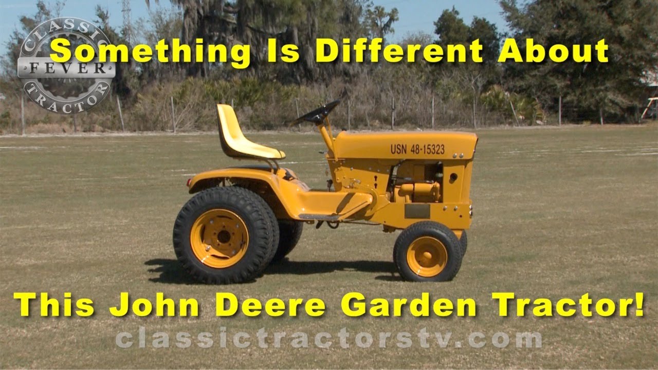 John Deere построил этот садовый трактор для ВМС! — Модель 140 1970 года
