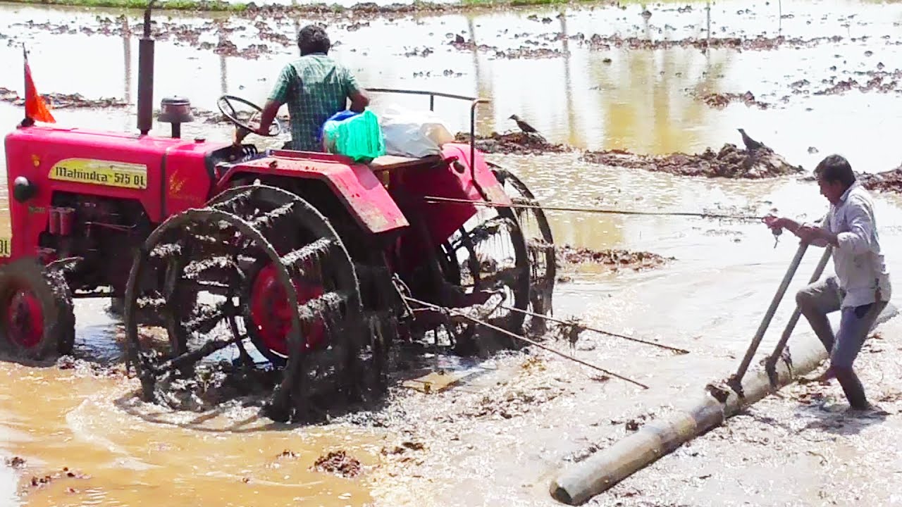New Mahindra Tractor with Excellent Mud Leveling | Agriculture Tractors | Palleturi Village Tractors