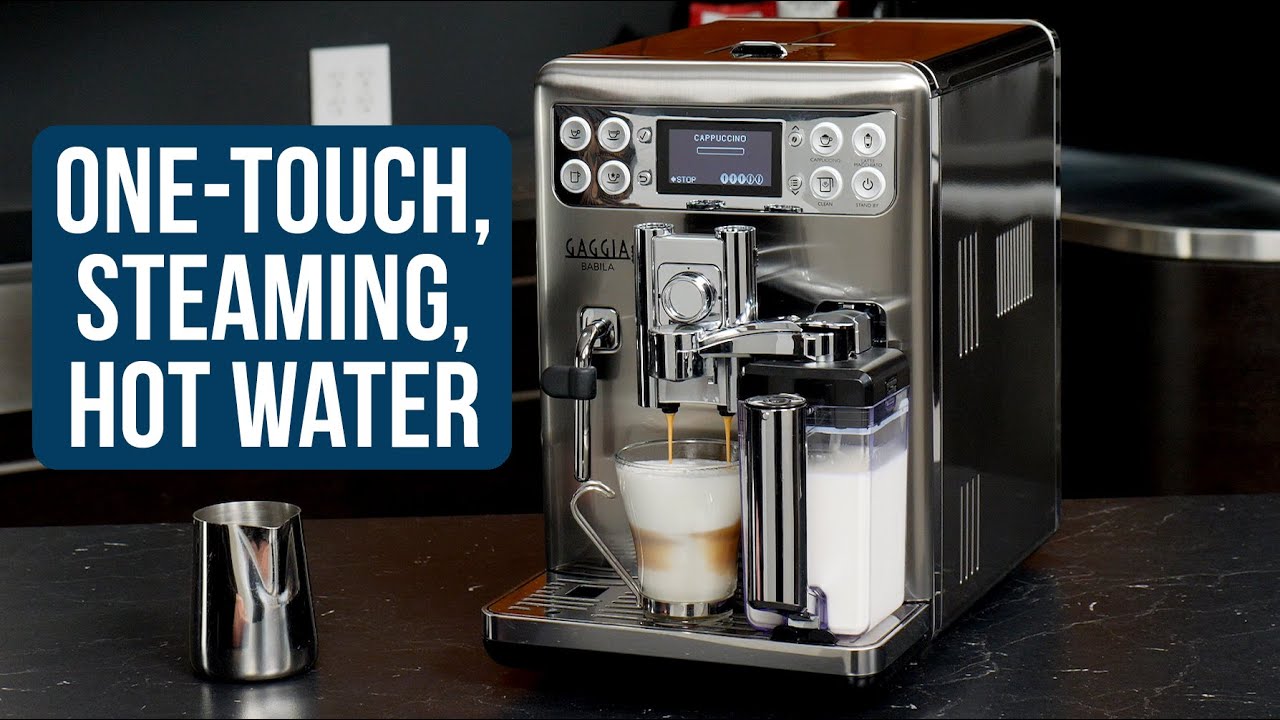 How to Make Milk Drinks, Froth Milk, and Dispense Water on the Gaggia Babila