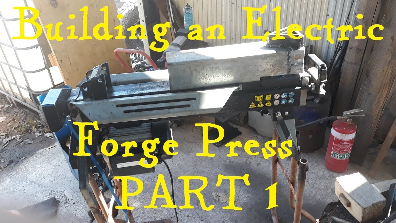 Building an Electric Log Splitter Forge Press Part 1