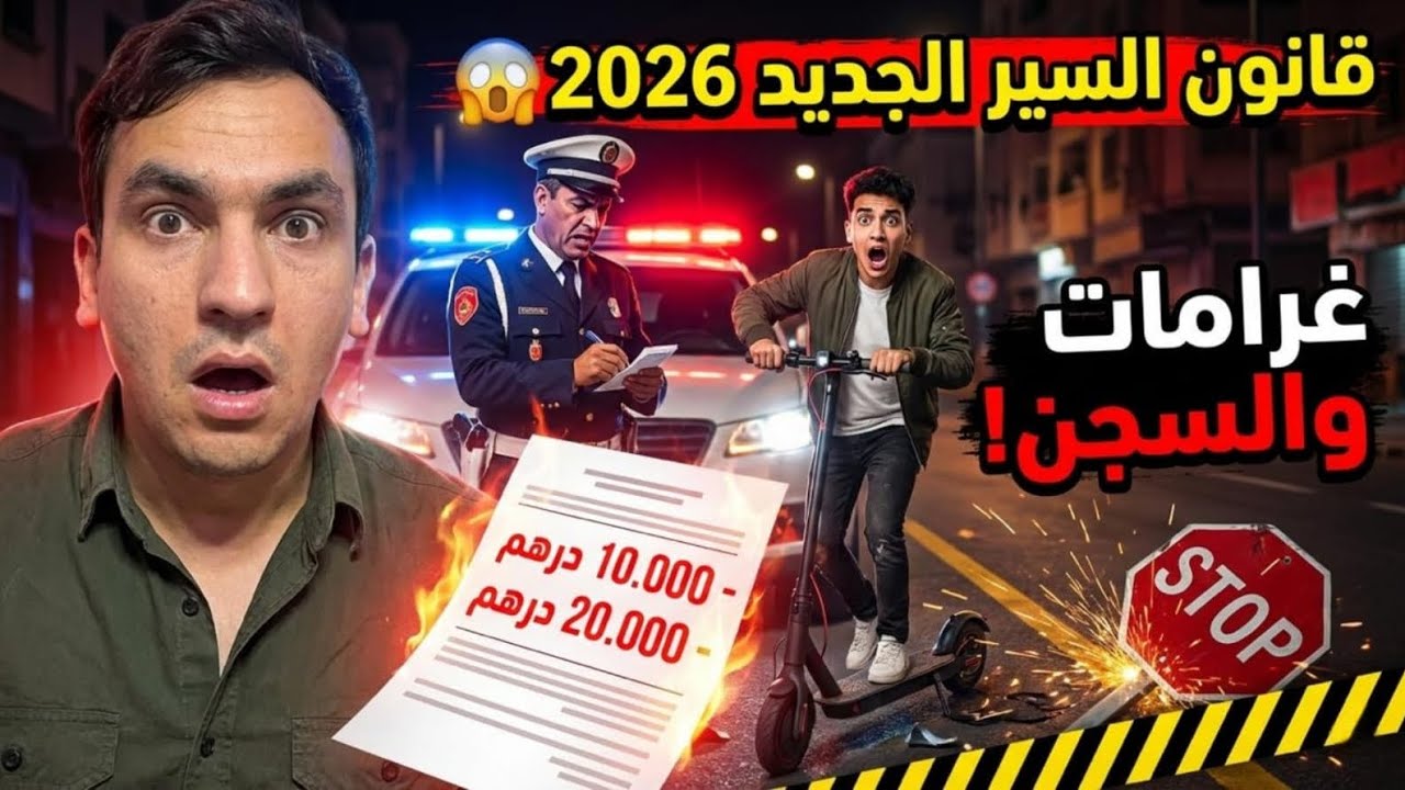 رد بالك‼️جديد مدونة السير 2026 بالمغرب: غرمات ومخالفات خيالية،كيف تتجنب سحب رخصتك؟