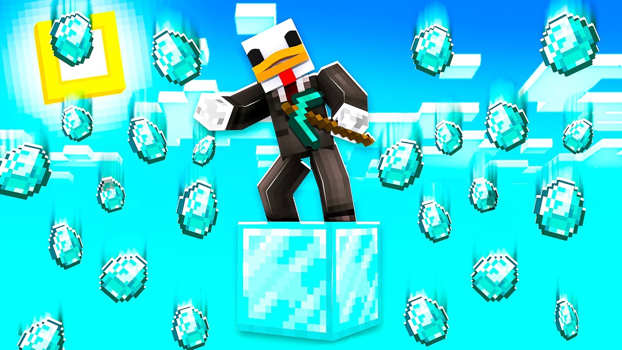 SOPRAVVIVO SOPRA UN SOLO BLOCCO DI DIAMANTE - Minecraft ITA