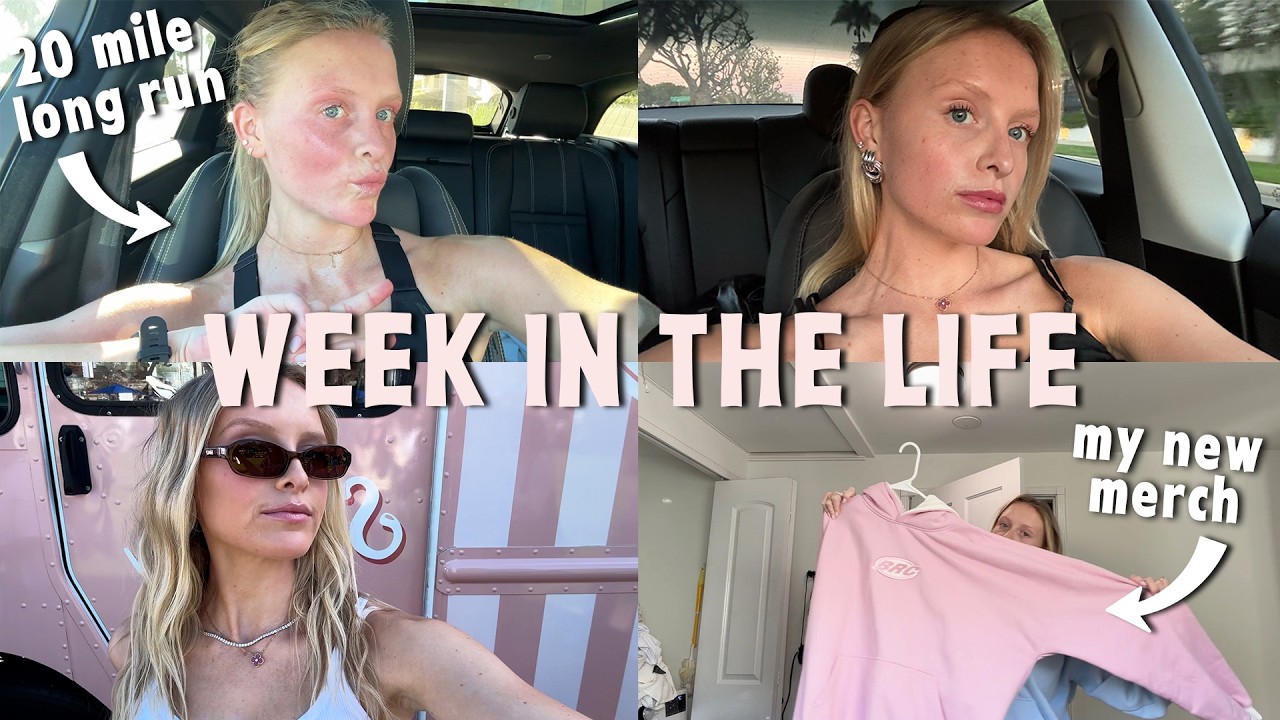 week in the life: revealing new merch, 20 mile run, and a chill weekend in LA