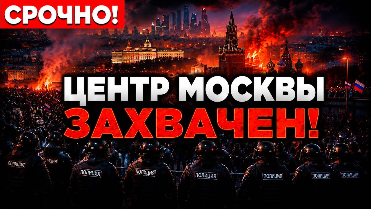 🚨 СРОЧНО! ЦЕНТР МОСКВЫ ЗАХВАЧЕН ПРОТЕСТАМИ &mdash; ТОЛПЫ, ПАНИКА, СИЛОВИКИ СТЯГИВАЮТСЯ!