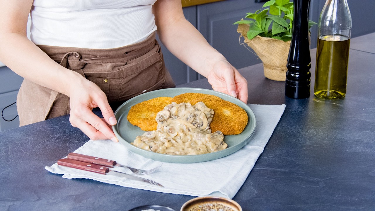 Celebrate World Vegan Day With This CRISPY Chickpea Schnitzel - High In Protein & Fiber