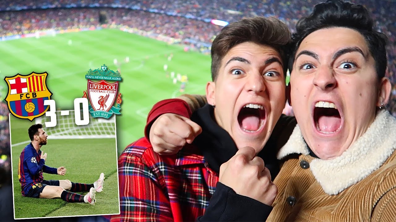 ¡MESSI ES DIOS! REACCIÓN EN EL CAMPO *BARCELONA 3-0 LIVERPOOL*