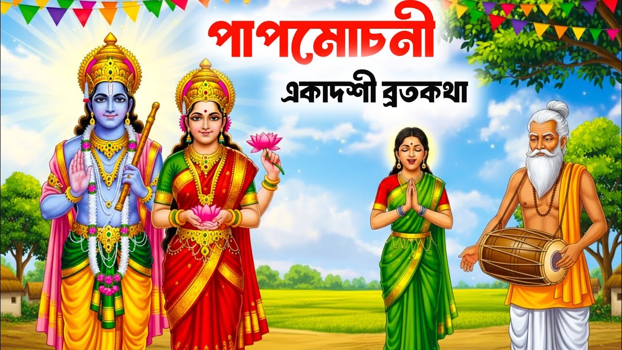 একাদশী ব্রত কথা | Ekadashi Vrat Katha | Papmochani Ekadashi Vrat Katha | একাদশীর ব্রতকথা