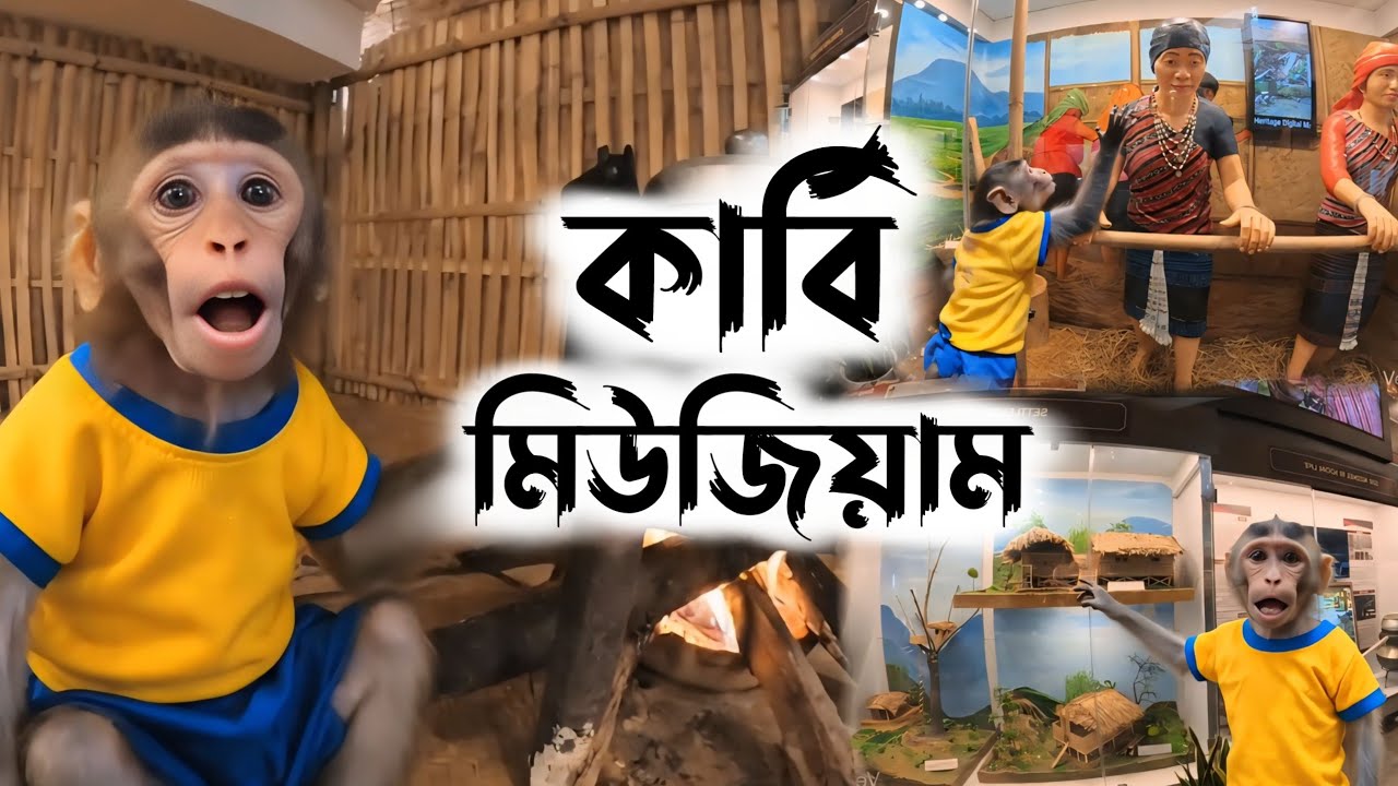 কাৰ্বি  Museum 😱 | Assamese Monkey Vlog | Bandor Bhokot Vlogs