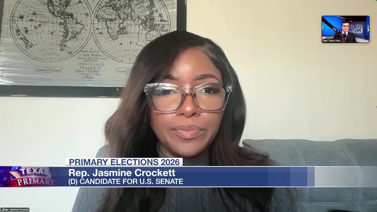 U.S. Rep. Jasmine Crockett (D-Dallas) discusses run for U.S. Senate