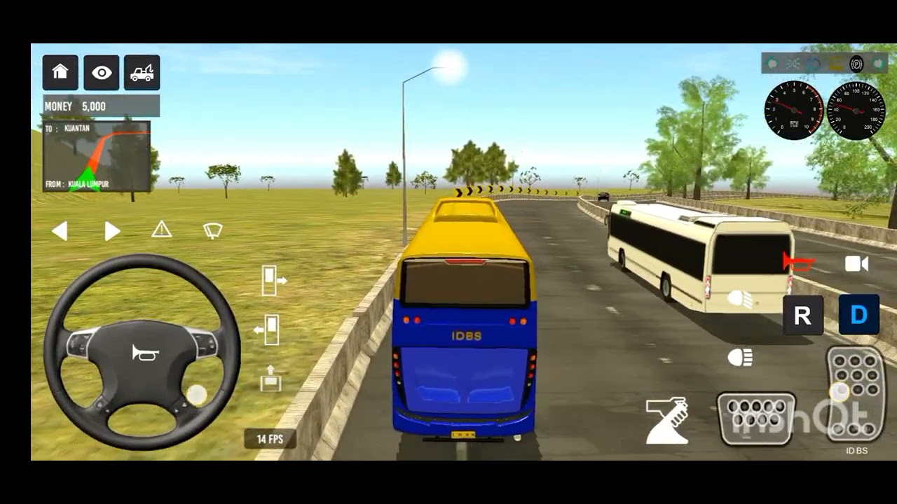 Indonesia bus simulator 🔥|| Euro coach bus driving simulator 🦚|| bus driving and passenger pickup 🛻