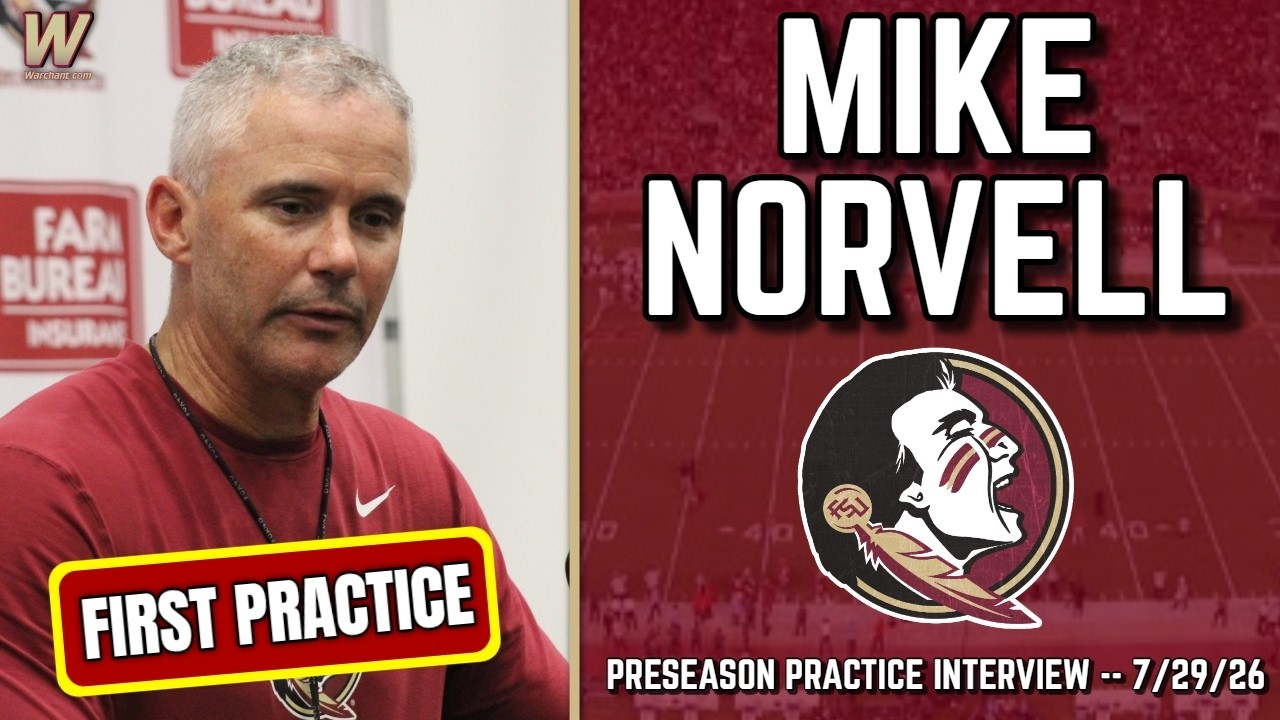 Интервью Майка Норвелла после предсезонной тренировки 29.07.26 | FSU Football | Florida State Foo...