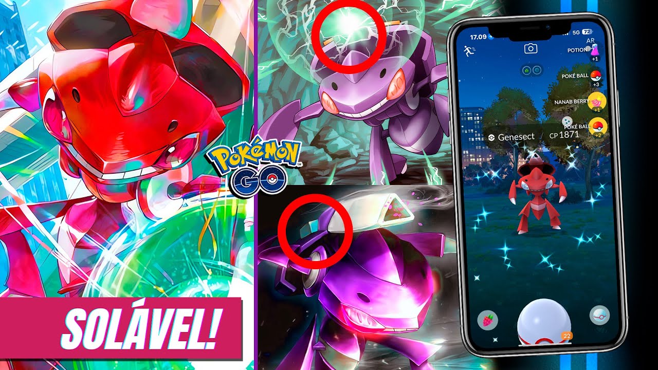 M&iacute;tico F&Aacute;CIL de Solar! Pegue o Genesect Shiny ✨ AGORA no Pok&eacute;mon GO