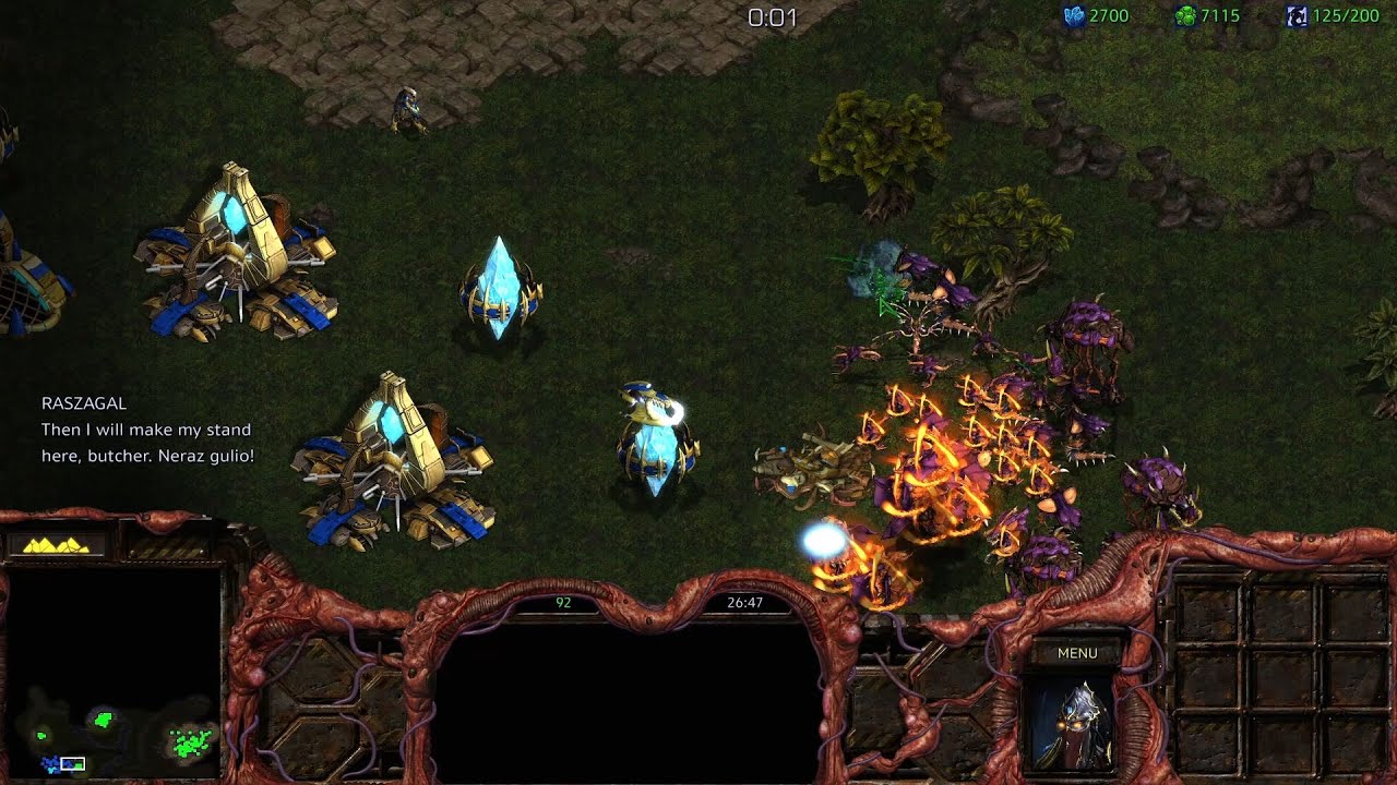 Raszagal gets mind controlled by Kerrigan