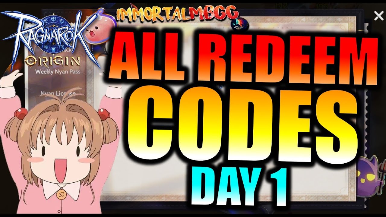 ALL DAY 1 FREE REDEEM CODES!! - RAGNAROK ORIGIN