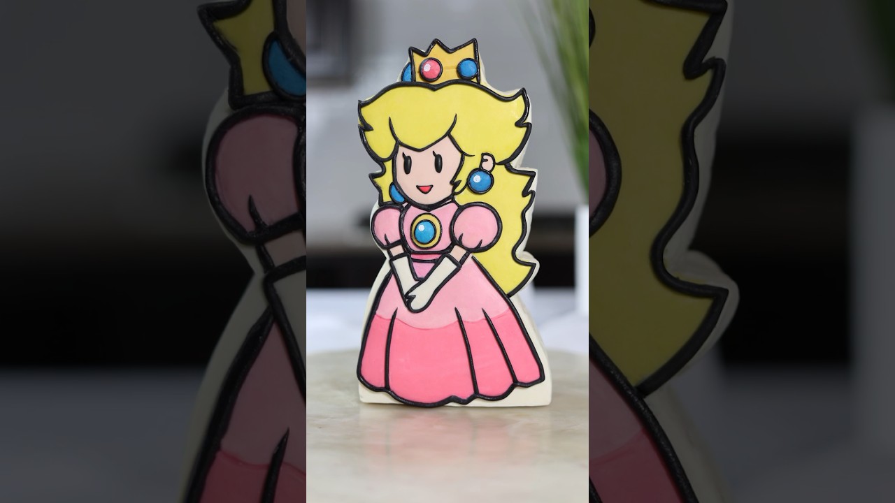 💖Princess Peach Cartoon Cake💖
