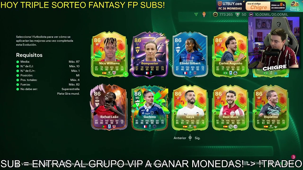 FORLAN Y LA NUEVO EVO SON LOCURA!! CONSIGUE ESTOS FANTASY PREMIER GRATIS QUE MEJORAN CORRE!!!