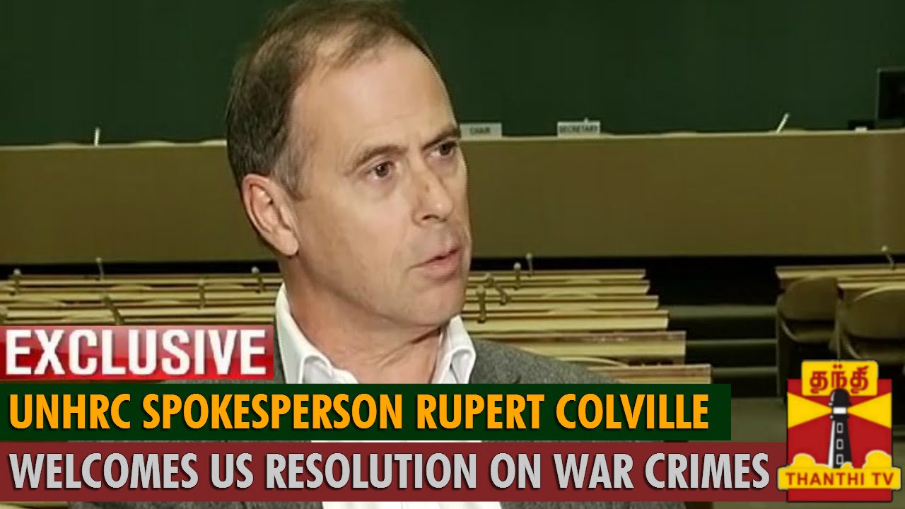 UNHRC Spokesperson Rupert Colville welcomes US Resolution on SL War Crimes