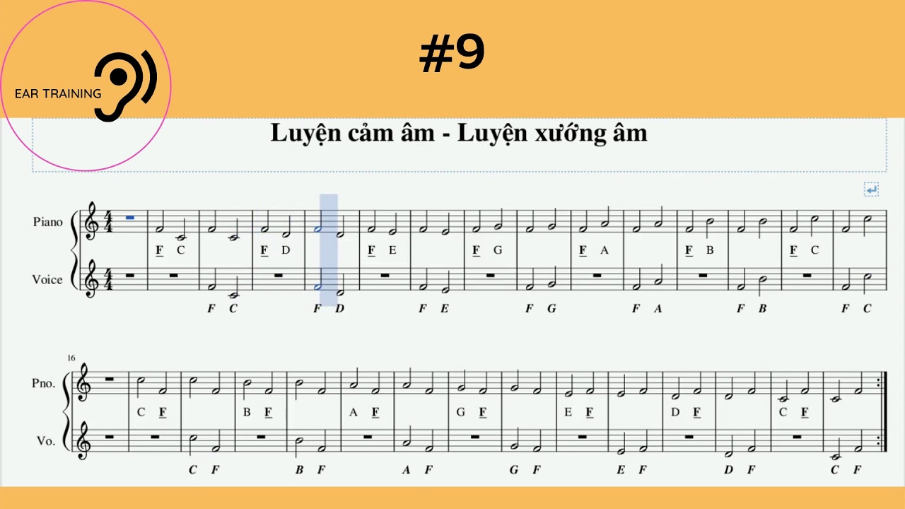 Ear training and Sight-singing (Exercise 9)