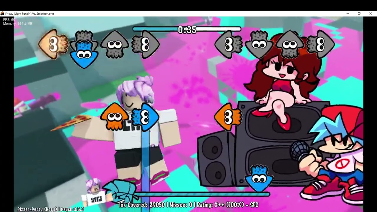 FNF Vs Splatoon.PNG: Pizzer Party