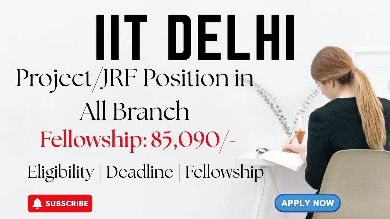 IIT Delhi Project & JRF Recruitment 2026 | All Branches | Apply Now |Research Jobs | HustleWithRishu