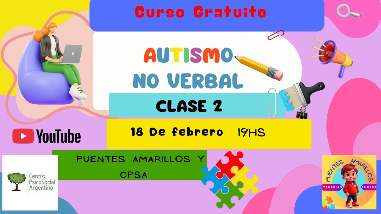 Curso Gratuito Trastorno del Espectro Autista (TEA)  No verbal clase 2