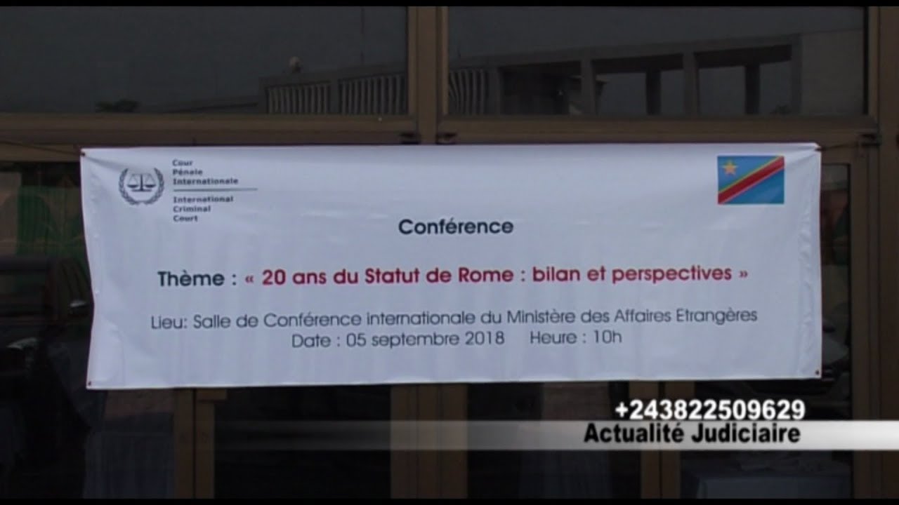 Comm&eacute;moration des 20 ans du statut de Rome en RDC