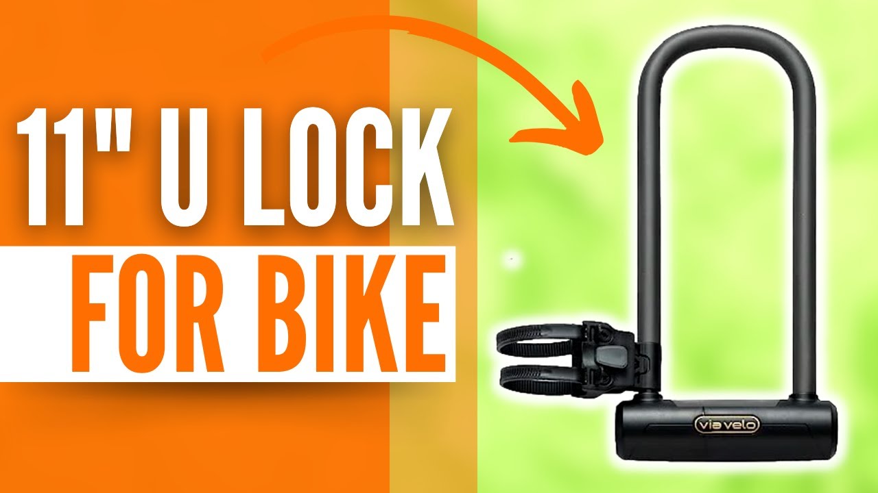Secure Your Bike with Via Velo's Long U Lock & Bracket!