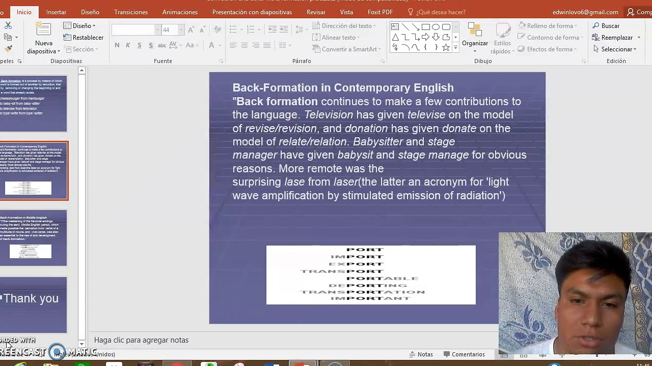 backformation