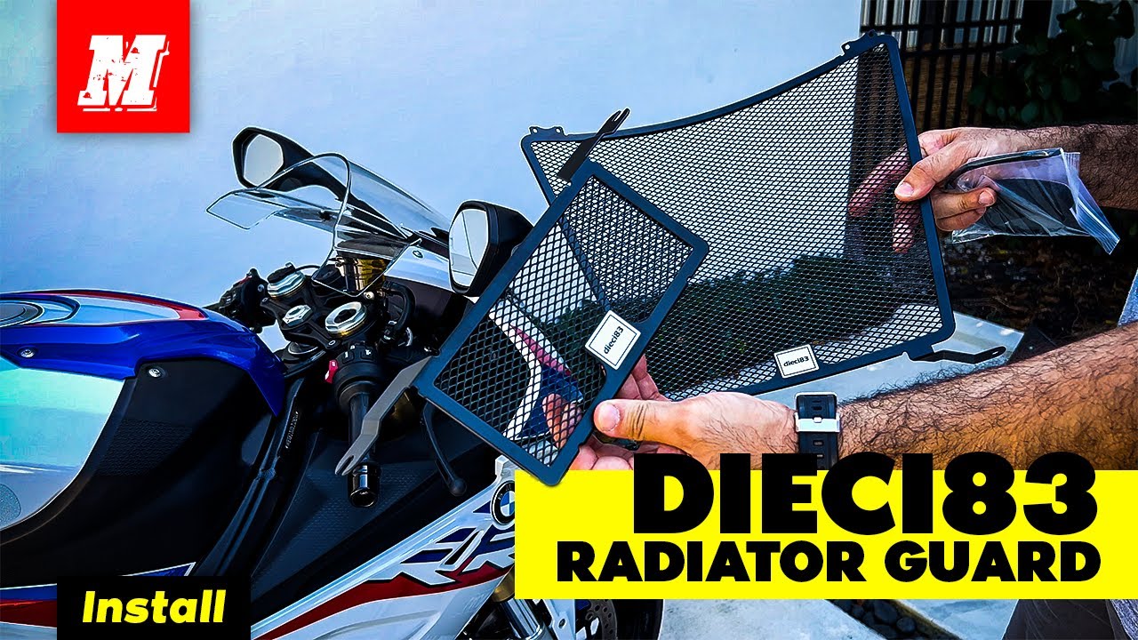 Dieci83 Radiator and Oil Cooler Guard Install K67 S1000RR | Motomillion