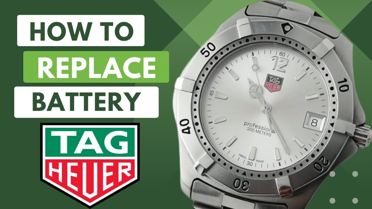 Tag Heuer Battery Replacement | Tag Heuer | Battery Replacement | DIY