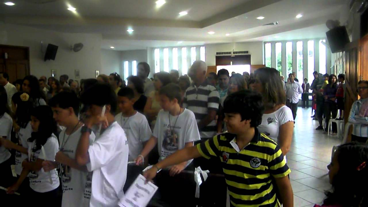 Comunidade Nossa Senhora Imaculada Conceição Coqueiral Vila Velha ES. 1ª Comunhão Eucarística