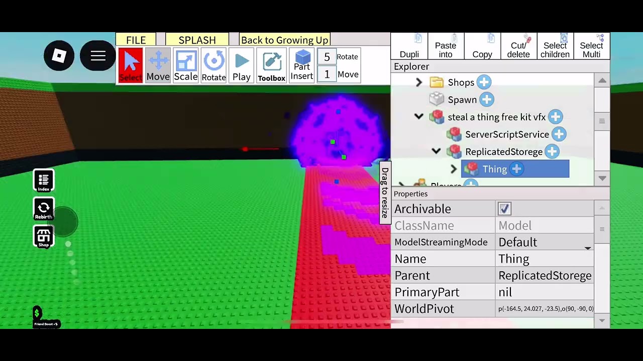 Tutoría como crea vfx spawn Thing #viralvideo #roblox #viral #viralshortvideo #video #like